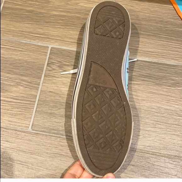 Converse light blue women shoes size 8 - Picture 6 of 6